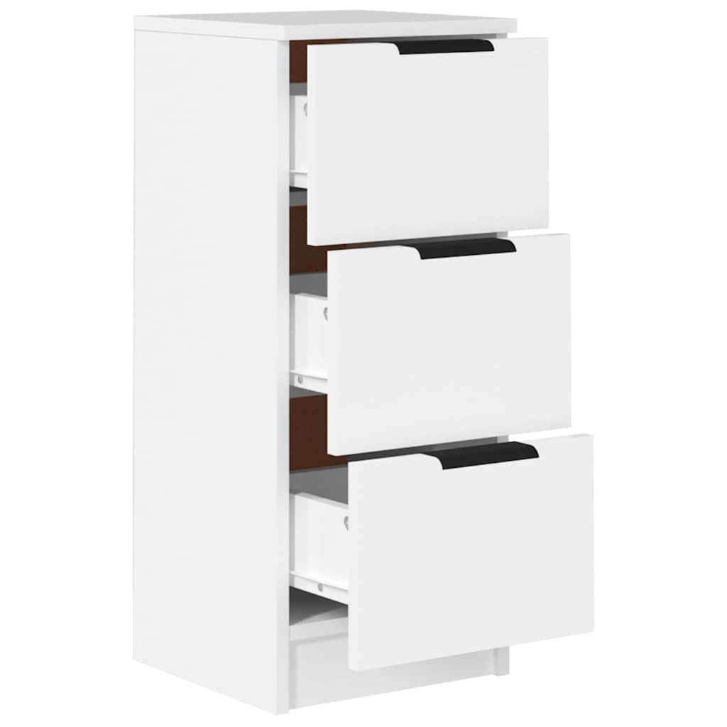 Sideboards 2 Stk. Weiß 30x30x70 cm Holzwerkstoff