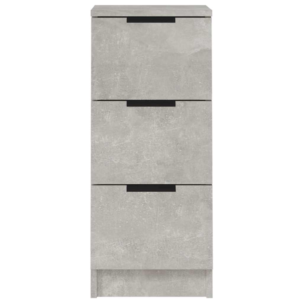Sideboards 2 Stk. Betongrau 30x30x70 cm Holzwerkstoff