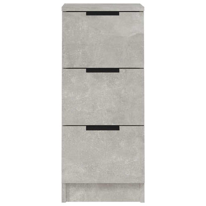 Sideboards 2 Stk. Betongrau 30x30x70 cm Holzwerkstoff