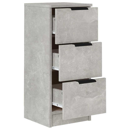 Sideboards 2 Stk. Betongrau 30x30x70 cm Holzwerkstoff