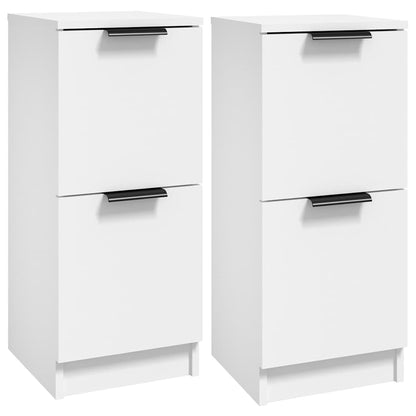 Sideboards 2 Stk. Weiß 30x30x70 cm Holzwerkstoff