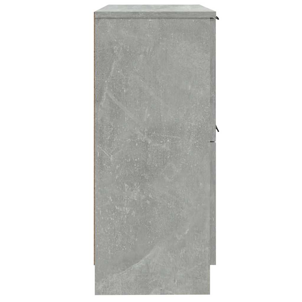 Sideboards 2 Stk. Betongrau 30x30x70 cm Holzwerkstoff