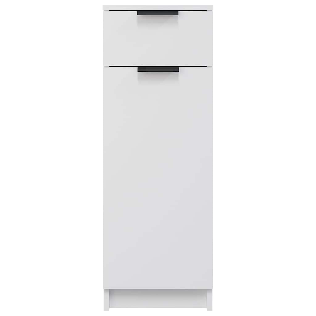 Badschrank Weiß 32x33,5x90 cm Holzwerkstoff