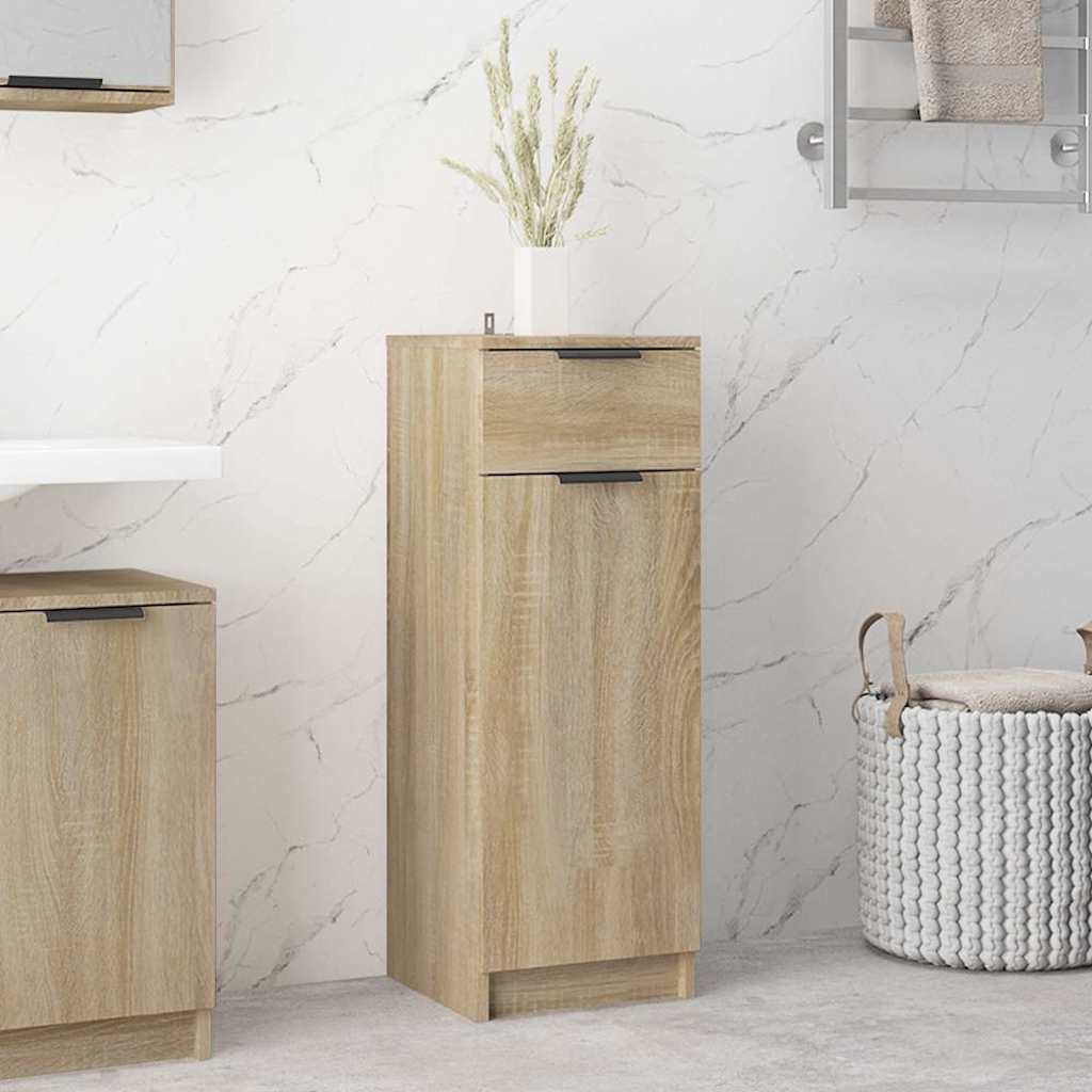 Badschrank Sonoma-Eiche 32x33,5x90 cm Holzwerkstoff