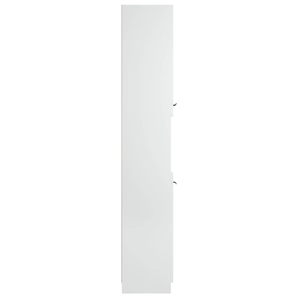 Badschrank Weiß 32x34x188,5 cm Holzwerkstoff