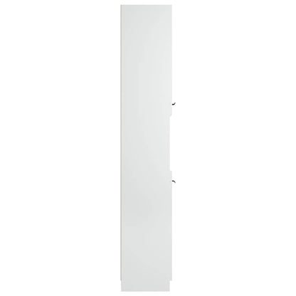 Badschrank Weiß 32x34x188,5 cm Holzwerkstoff