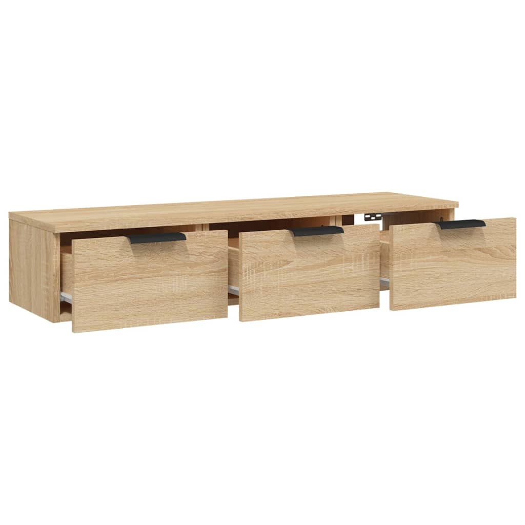 Wandschrank Sonoma-Eiche 102x30x20 cm Holzwerkstoff