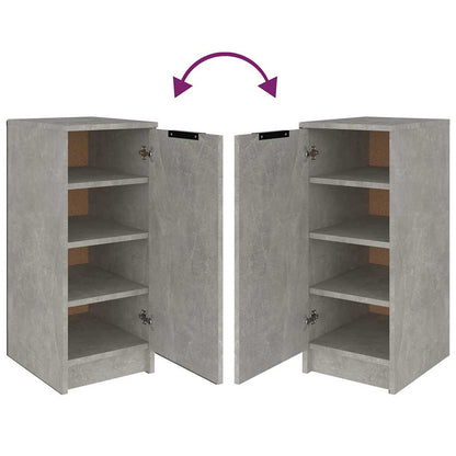 Schuhregal Betongrau 30x35x70 cm Holzwerkstoff