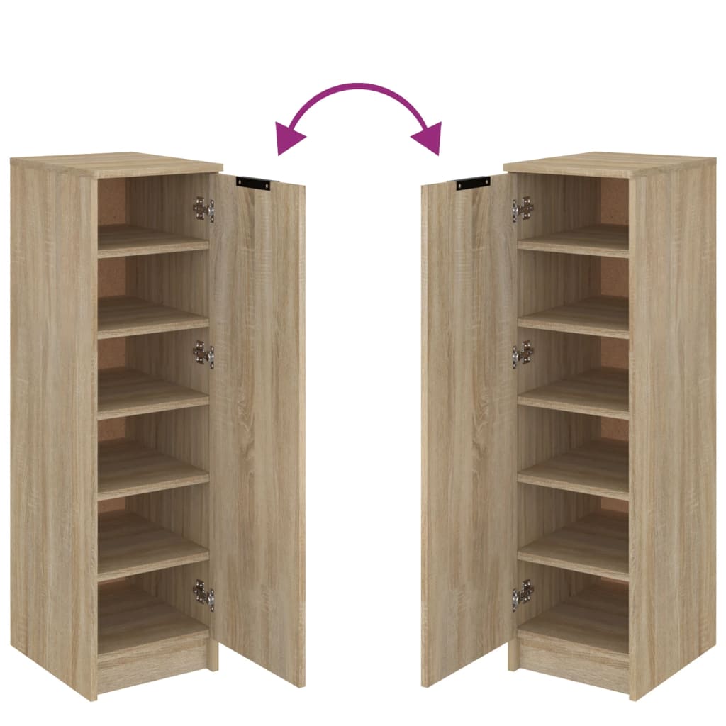 Schuhschrank Sonoma-Eiche 30x35x100 cm Holzwerkstoff