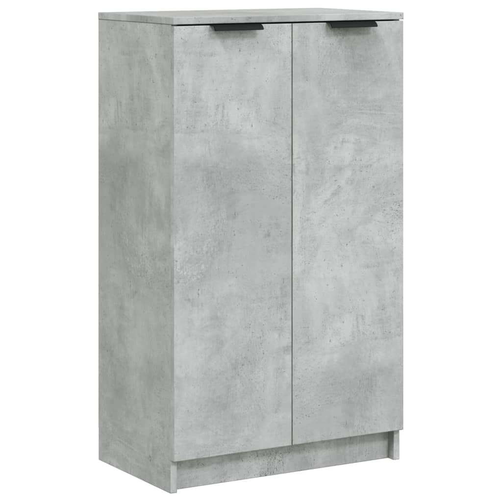 Shoe Cabinet Concrete Grey 59x35x100 cm Wood Material