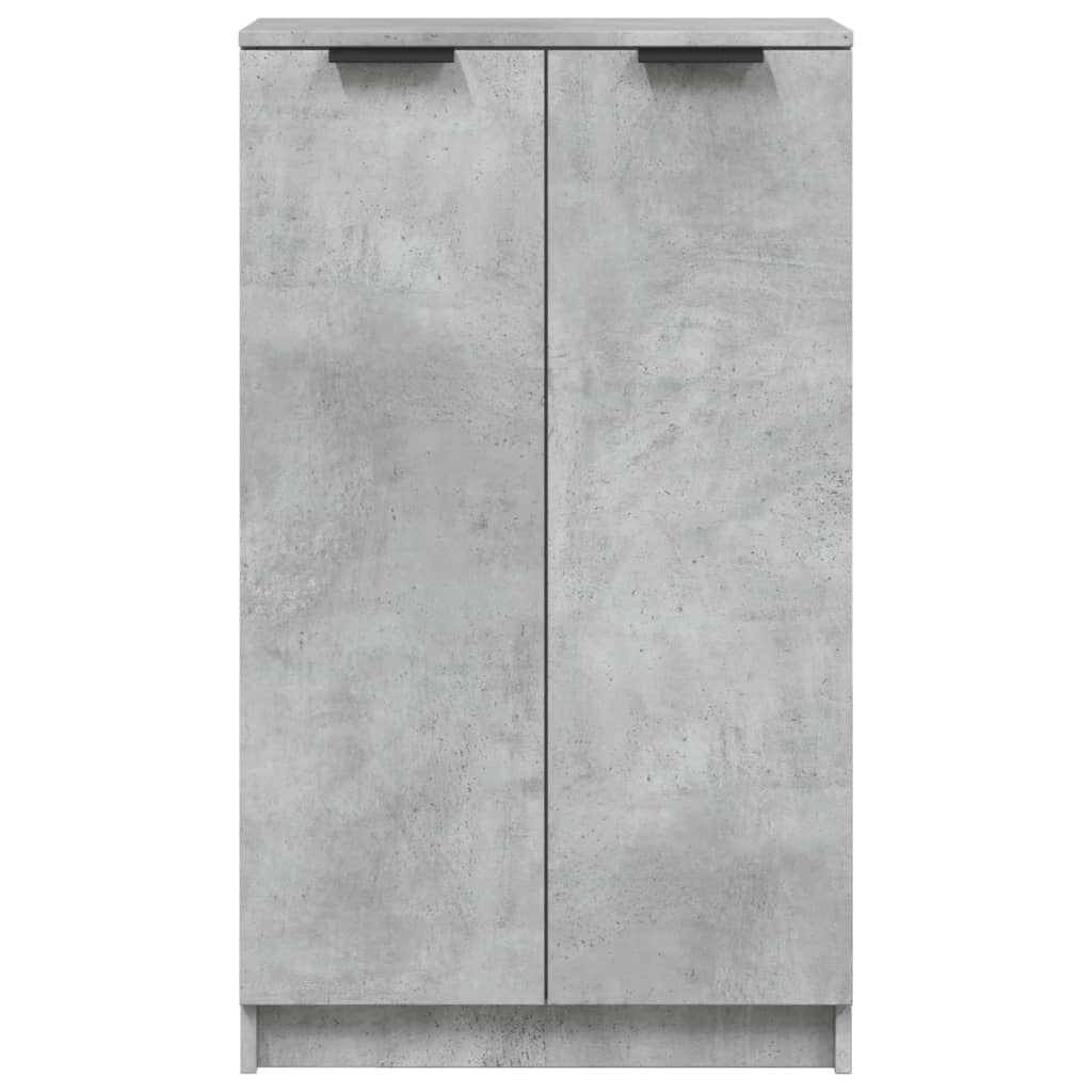 Shoe Cabinet Concrete Grey 59x35x100 cm Wood Material