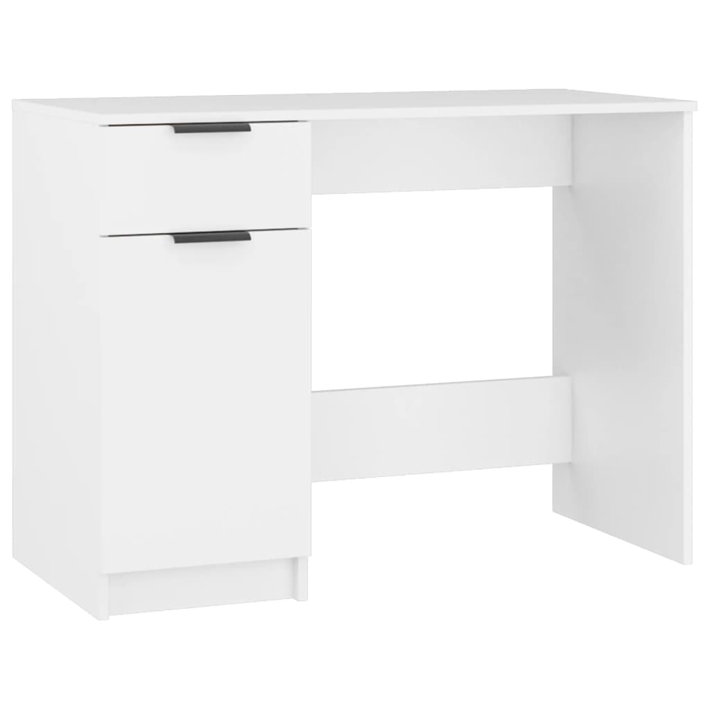 Bureau blanc 100x50x75 cm en bois