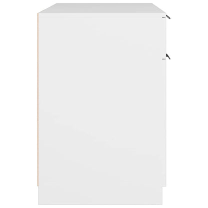Schreibtisch Weiß 100x50x75 cm Holzwerkstoff