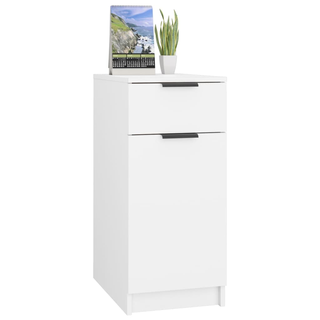 Armoire de bureau blanc 33,5x50x75 cm en bois