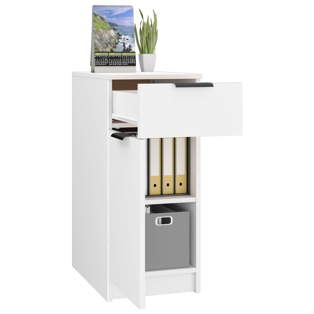 Armoire de bureau blanc 33,5x50x75 cm en bois