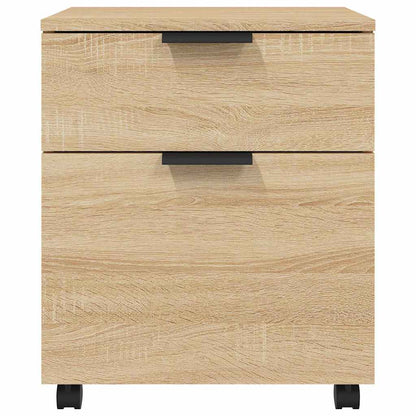 Mobiler Aktenschrank mit Rollen Sonoma-Eiche 45x38x54 cm