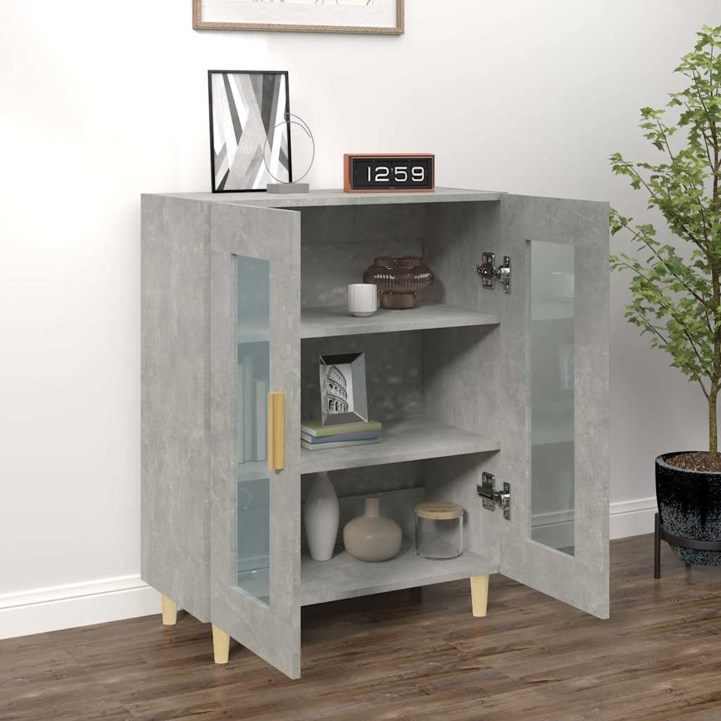 Sideboard Betongrau 69,5x34x90 cm Holzwerkstoff