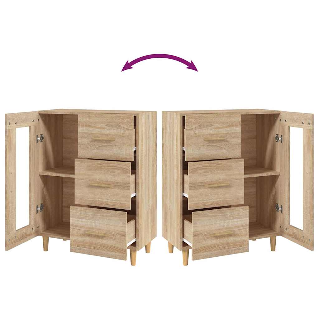 Sideboard Sonoma-Eiche 69,5x34x90 cm Holzwerkstoff