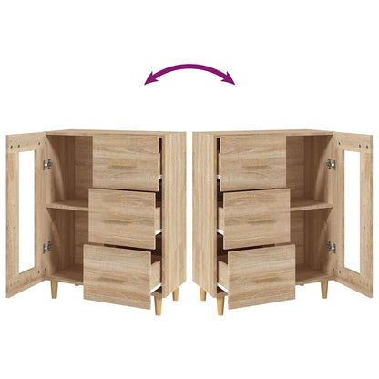 Sideboard Sonoma-Eiche 69,5x34x90 cm Holzwerkstoff