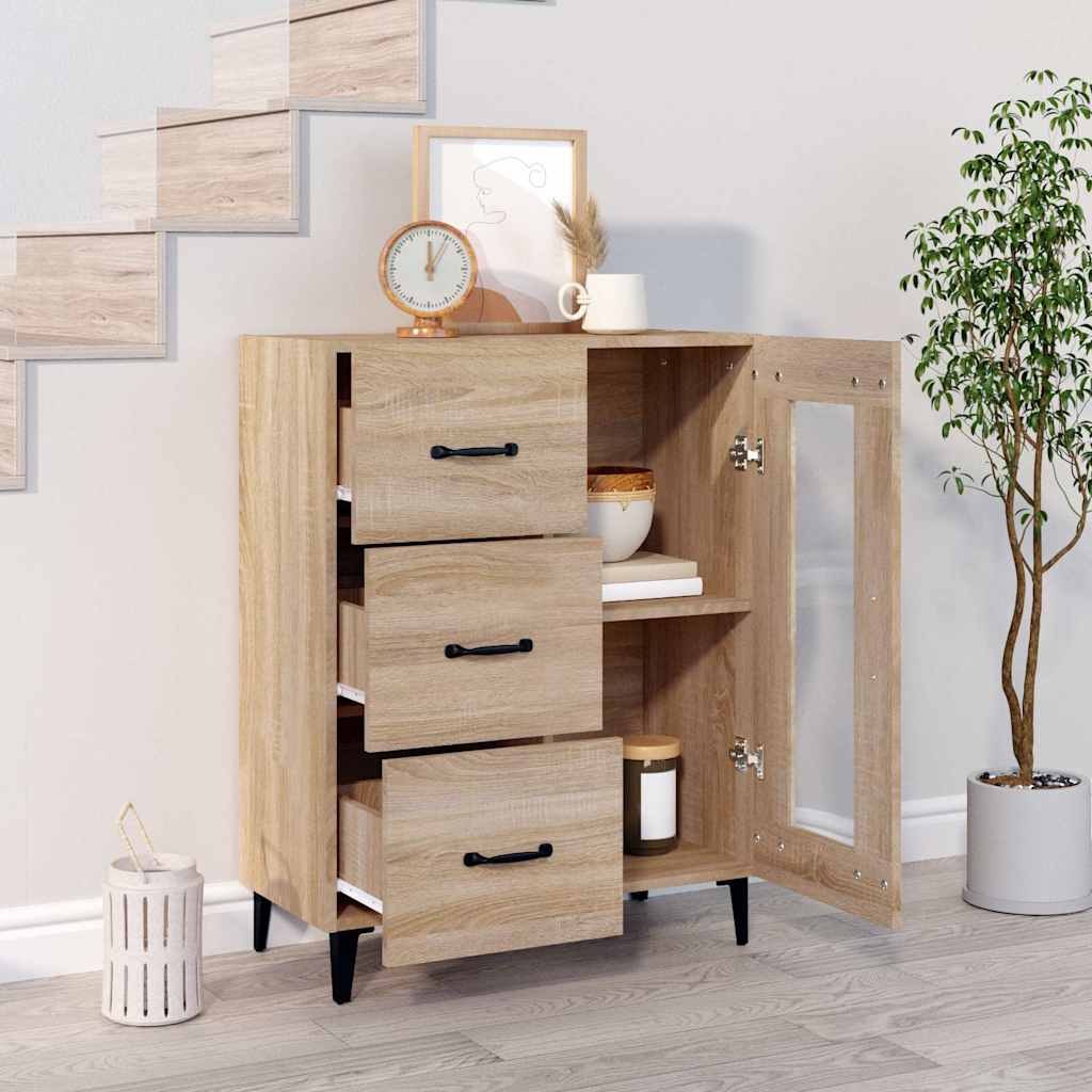 Sideboard Sonoma-Eiche 69,5x34x90 cm Holzwerkstoff