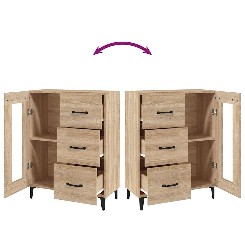 Sideboard Sonoma-Eiche 69,5x34x90 cm Holzwerkstoff