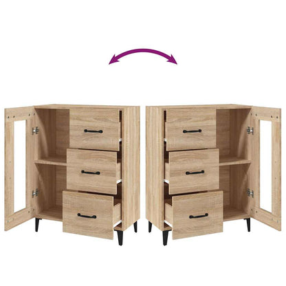 Sideboard Sonoma-Eiche 69,5x34x90 cm Holzwerkstoff