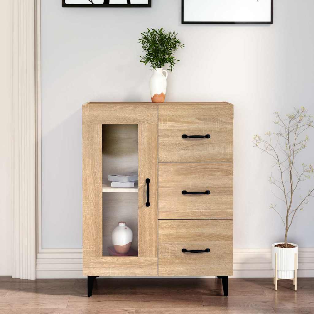 Sideboard Sonoma-Eiche 69,5x34x90 cm Holzwerkstoff