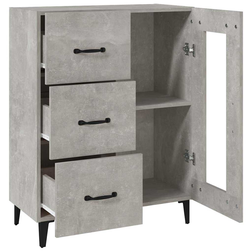 Sideboard Betongrau 69,5x34x90 cm Holzwerkstoff
