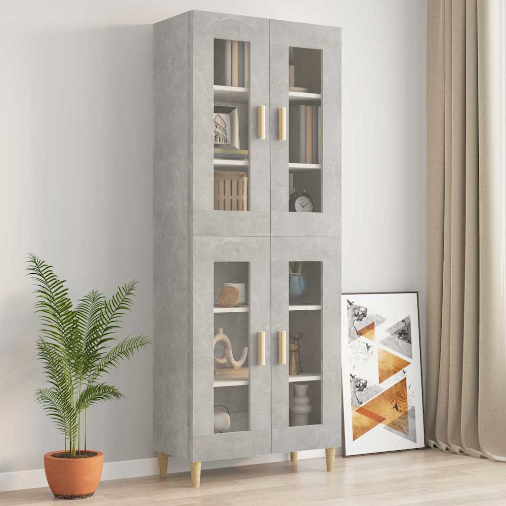 Hängeschrank Betongrau 69,5x34x90 cm