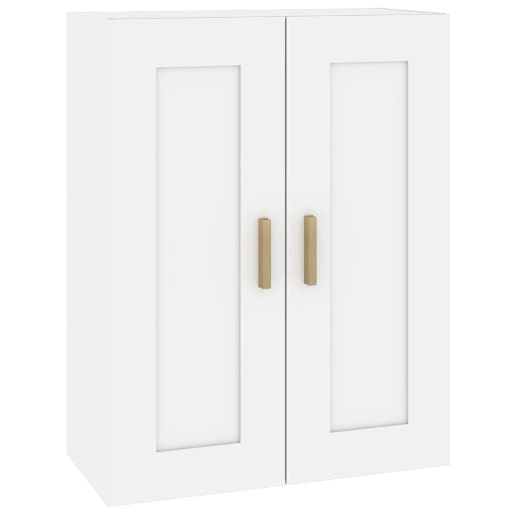 Armoire murale blanche 69,5x32,5x90 cm en bois