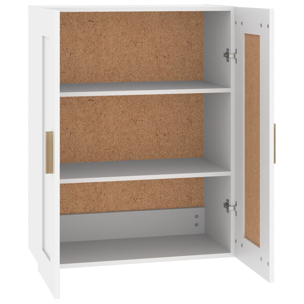 Armoire murale blanche 69,5x32,5x90 cm en bois