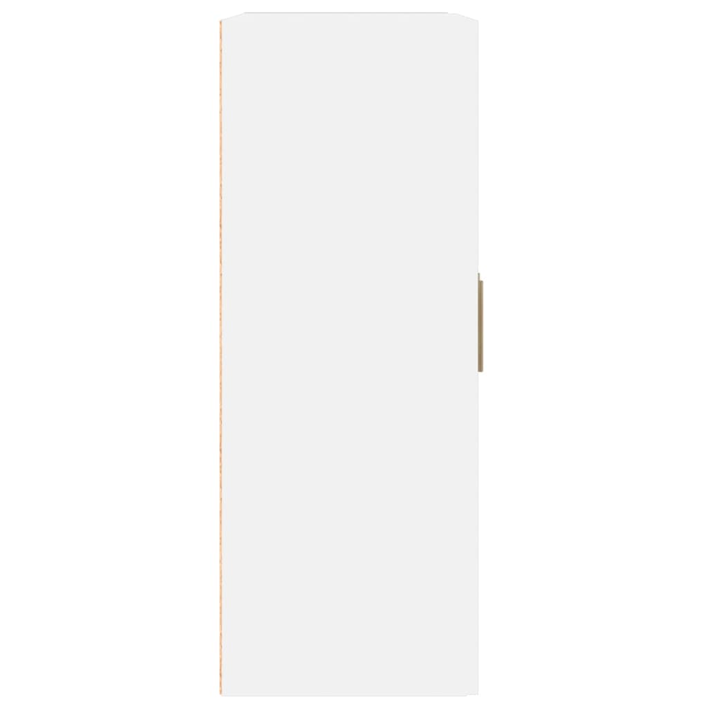 Armoire murale blanche 69,5x32,5x90 cm en bois