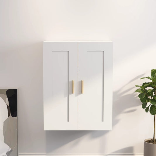 Armoire murale blanche 69,5x32,5x90 cm en bois