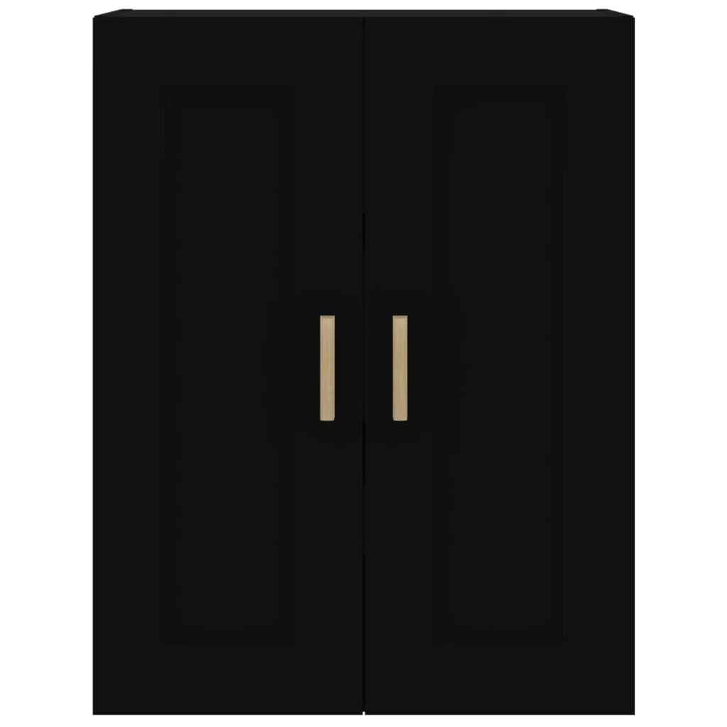 Armoire murale noire 69,5x32,5x90 cm en bois