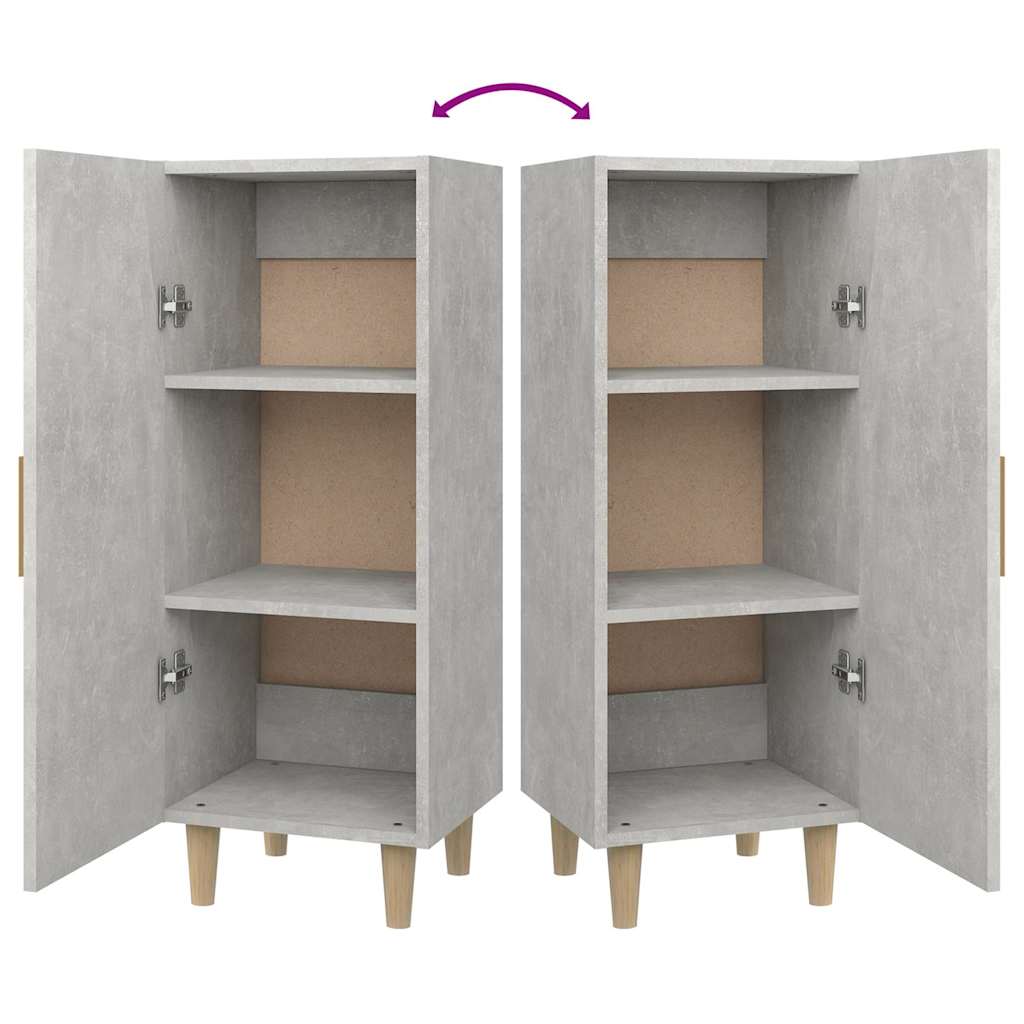 Sideboard Betongrau 34,5x34x90 cm Holzwerkstoff