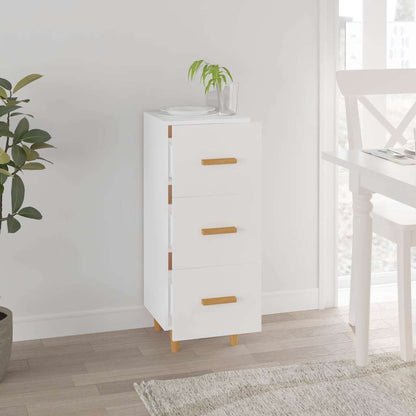 Sideboard Weiß 34,5x34x90 cm Holzwerkstoff
