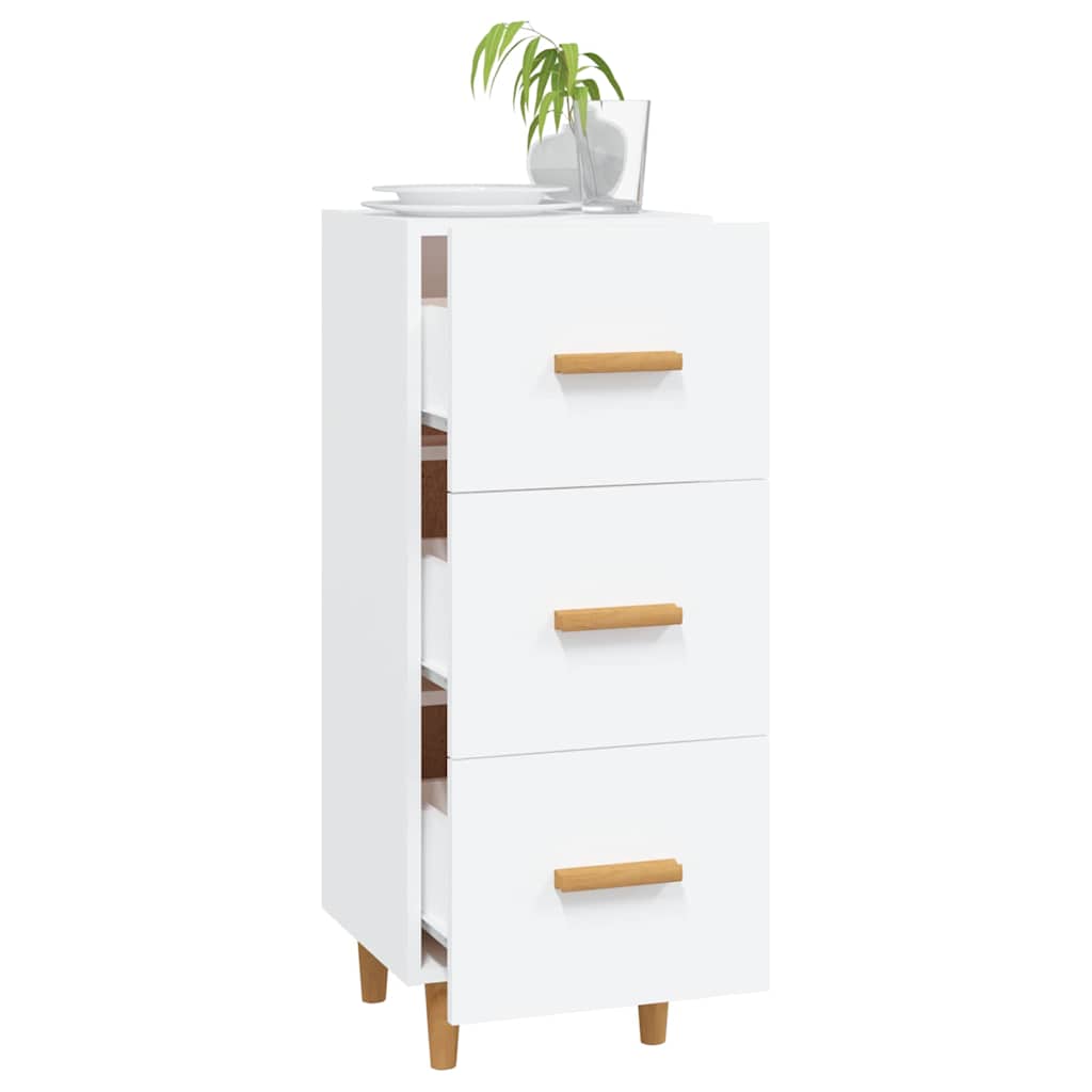 Sideboard Weiß 34,5x34x90 cm Holzwerkstoff