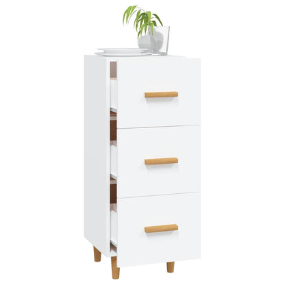 Sideboard Weiß 34,5x34x90 cm Holzwerkstoff