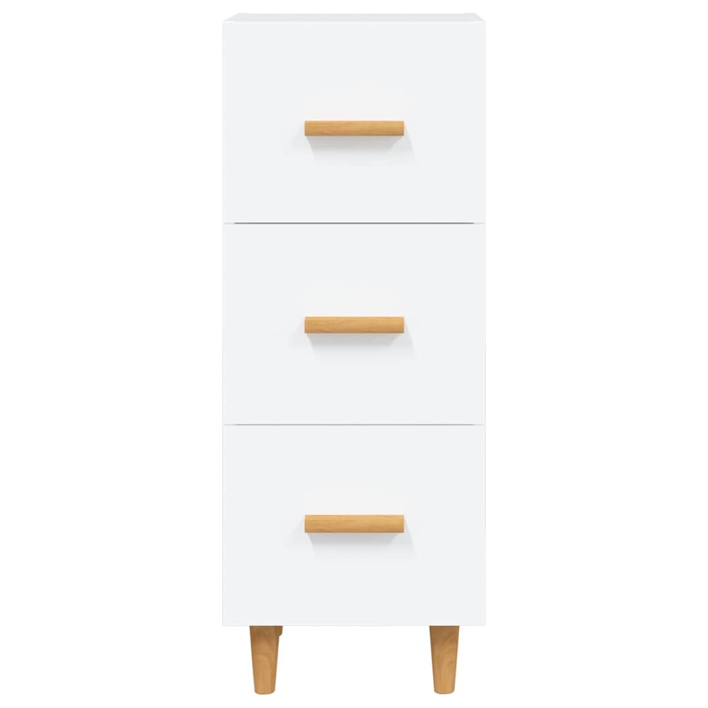 Sideboard Weiß 34,5x34x90 cm Holzwerkstoff