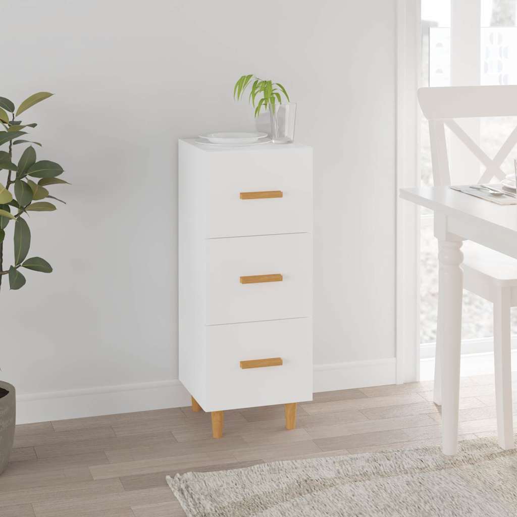 Sideboard Weiß 34,5x34x90 cm Holzwerkstoff