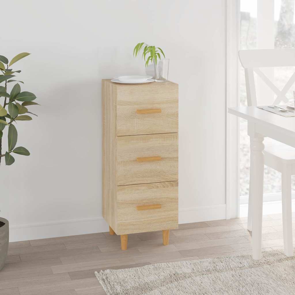 Sideboard Sonoma-Eiche 34,5x34x90 cm Holzwerkstoff