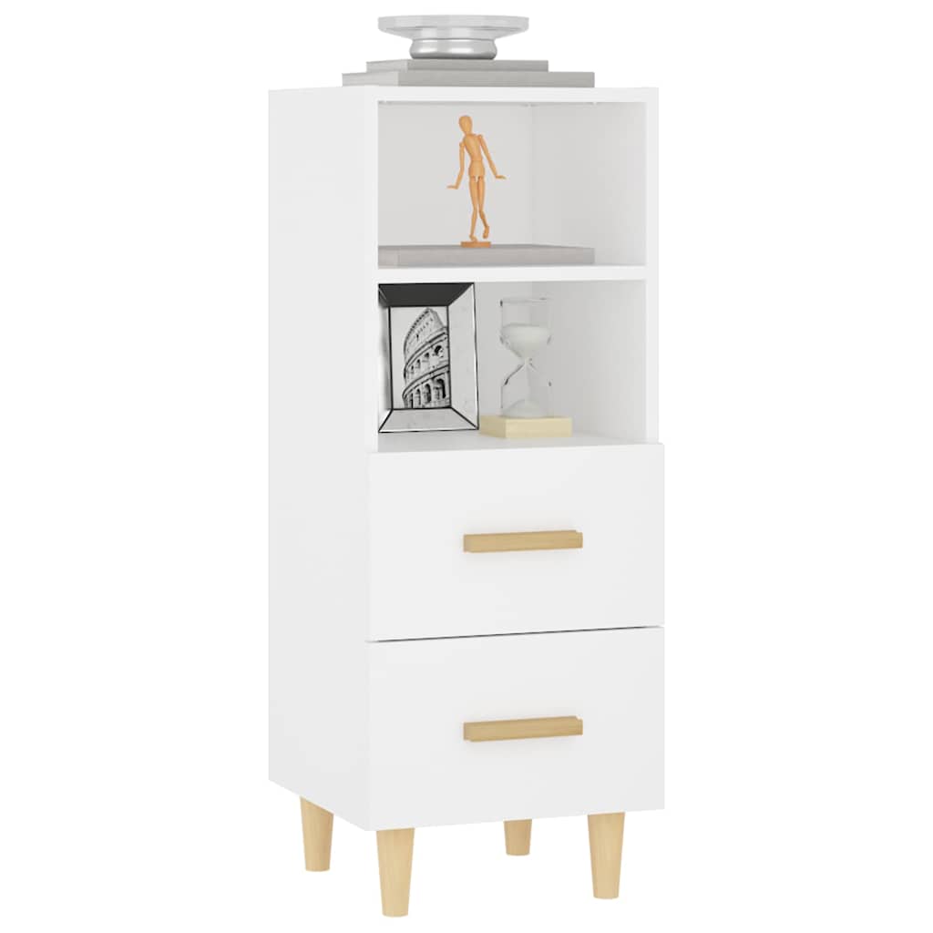 Sideboard Weiß 34,5x34x90 cm Holzwerkstoff