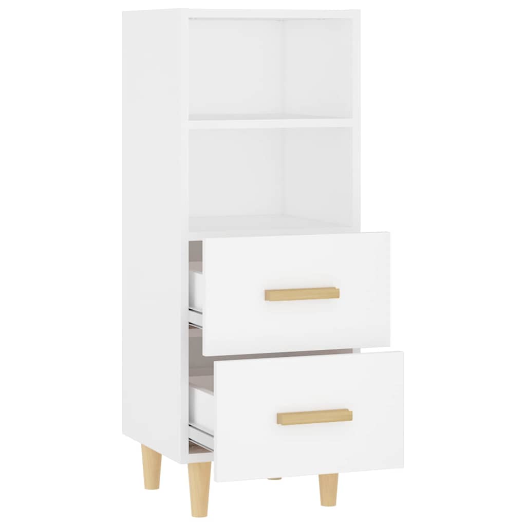 Sideboard Weiß 34,5x34x90 cm Holzwerkstoff