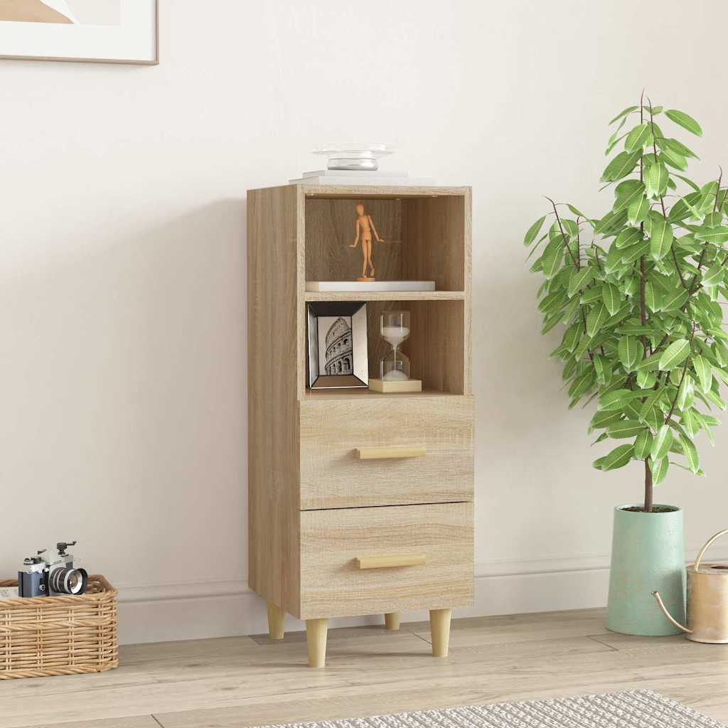 Sideboard Sonoma-Eiche 34,5x34x90 cm Holzwerkstoff