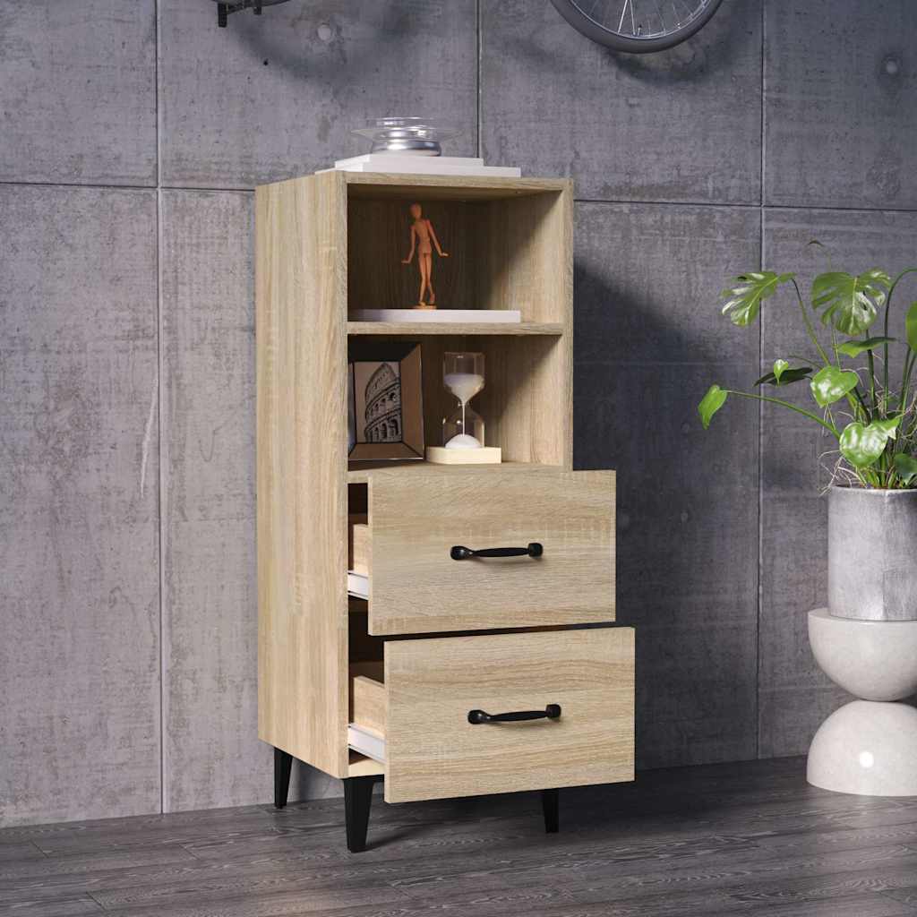Sideboard Sonoma-Eiche 34,5x34x90 cm Holzwerkstoff