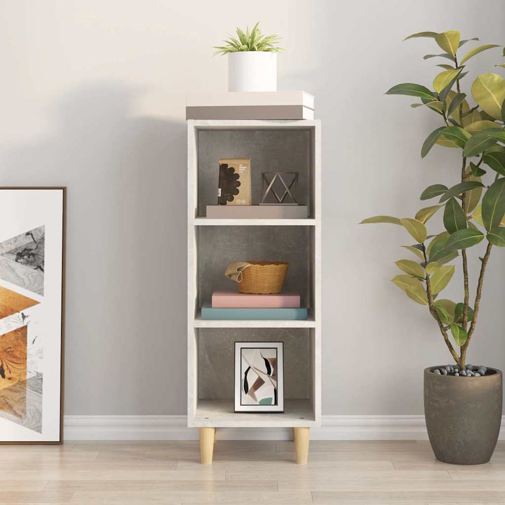 Sideboard Betongrau 34,5x32,5x90 cm Holzwerkstoff