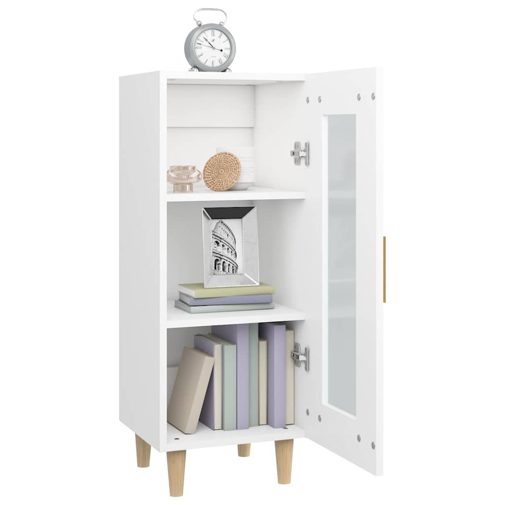 Sideboard Weiß 34,5x34x90 cm Holzwerkstoff
