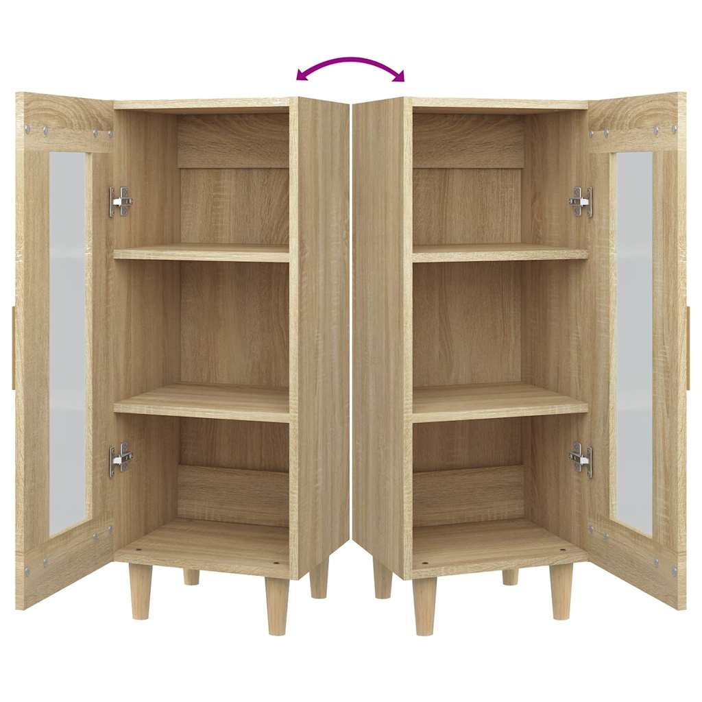 Sideboard Sonoma-Eiche 34,5x34x90 cm Holzwerkstoff