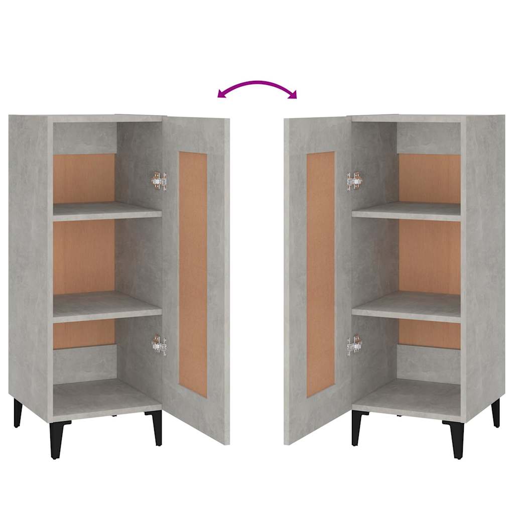 Sideboard Betongrau 34,5x34x90 cm Holzwerkstoff