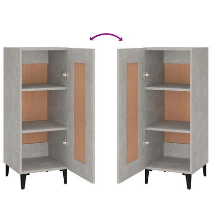 Sideboard Betongrau 34,5x34x90 cm Holzwerkstoff